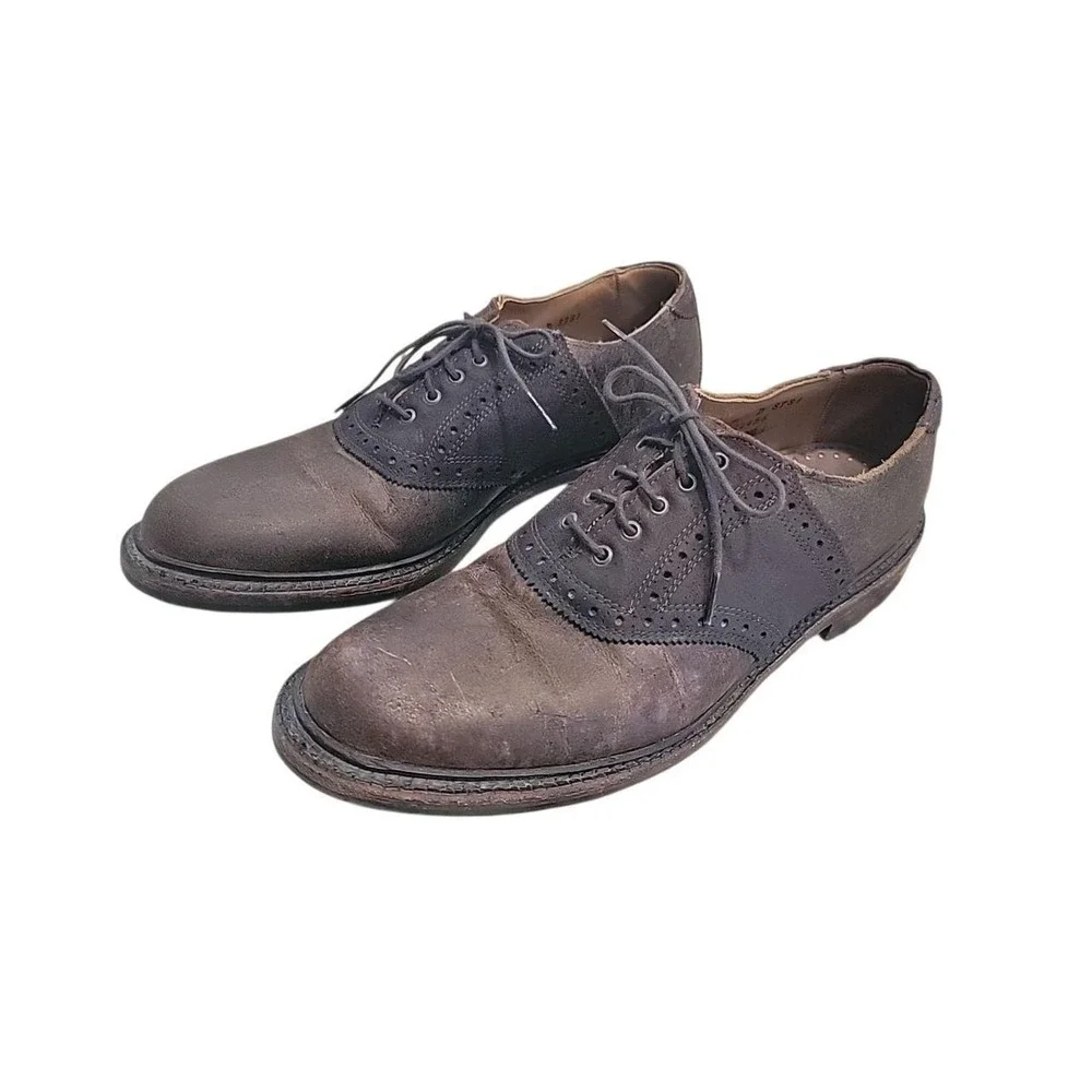 Allen Edmonds Steinbok 9 D Dark Brown Leather w/ Dainite Rubber Soles. USA M